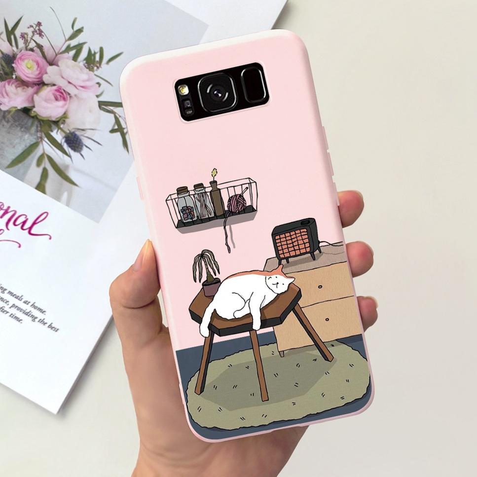 For Samsung Galaxy S8+ 6.2" Case Space Planet Cute Cat Soft Silicone Cover For Samsung S8+ S8 Plus S8 Bumper Phone Case Fundas