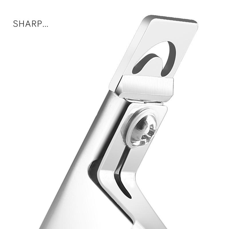 Nail Cutter Professional Fake Nail Cipper Tips Cutter U Type Acrylic Fake Nail Edge Trimmer Stainless Steel Nail Manicure Tools