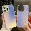 For iPhone 16 Pro Max Case Silicone+PC IMD Laser Texture Matte Phone Cover