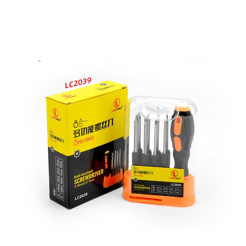 Hardware Changing Head Screwdriver 8 In 1 Multifunctional Screwdriver with Magnetic Screwdriver Household Emergency Tool