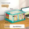 Large Foldable Three-door Student Book & Clothing Organizer Box