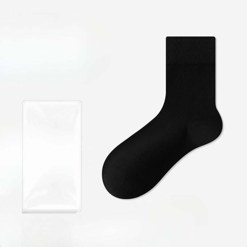 Male Autumn and Winter Commercial Cotton Anti Bacterial Sweat Absorption Deodorant Socks