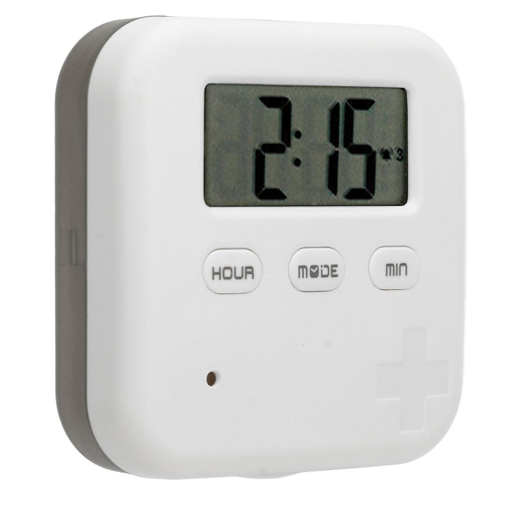 Portable Medicine Box with Timer Smart Medication   with   Vibration Reminder 4 Large Compartments Medicine Case