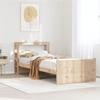 VidaXL Bed Frame with Headboard Without Mattress 75x190 Cm 3306005
