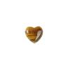 15mm Amethyst Rose Quartz Heart Pendant Jewelry with Horizontal Hole for DIY Crafts