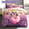 Dalmatian Pattern Bedding Home Decoration Birthday Gift (1 * duvet cover + 2 * pillowcase, without core)
