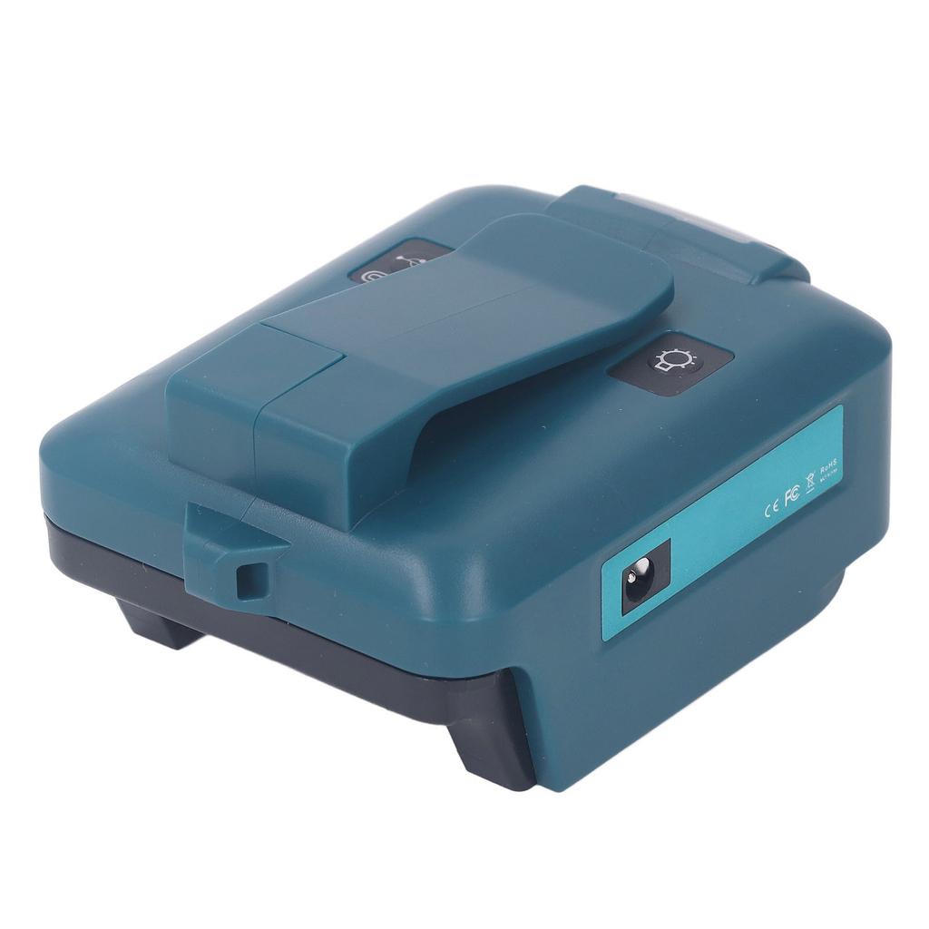 Battery Adapter with LED and Belt Clip USB Type C 12VDC Output Lithium Battery Converter for BL1518 