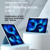 Leather Case for 2024 iPad Pro 11 iPad Air 11 Rotating Stand Cover with Acrylic Back 10.2 12.9