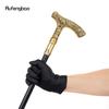 Gold Luxury Bear Handle Walking Cane Fashion Decorative Walking Stick Gentleman Elegant Cosplay Cane Knob Crosier 90cm
