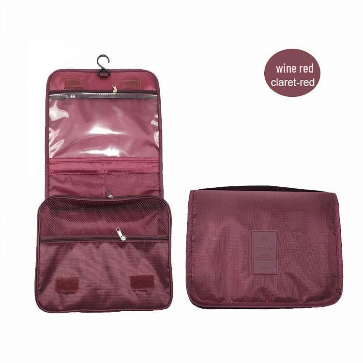 Foldable Women's Travel Wash Bag with Hanging Hook