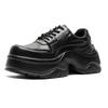 Derby shoes men's shoes niche British style platform heightened square head retro leather shoes advanced dad shoes 54458-J