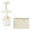 Traditional Chinese Character Mooncakes Molds with 6 Interchangeable Stamp Dessert Mould for Home Baking Enthusiasts