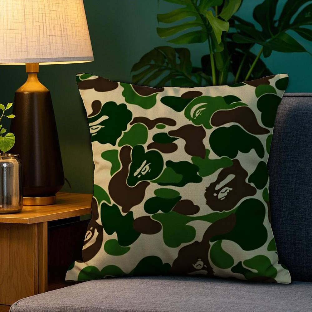 Luxury Camouflage Style Pillow Case Plush Fabric Soft Double Sided Print Sofa Cushion Cover Throw Pillow Covers