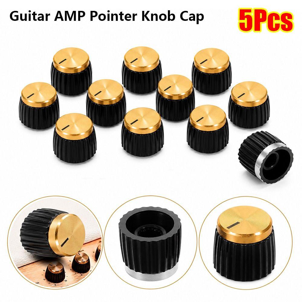 5Pcs Set Screw Fixed Effect Pedal Knob for Marshall Guitar Amplifier