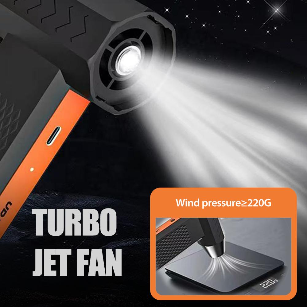 Powerful Turbo Air Blower 400000RPM Portable Compressed Air Duster Strong Pressure Turbo Jet Fan Rechargeable Dust Blower