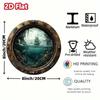 1 Pc Round Metal Wall Art Decor for Office Living Room Patio (20x20 Cm)
