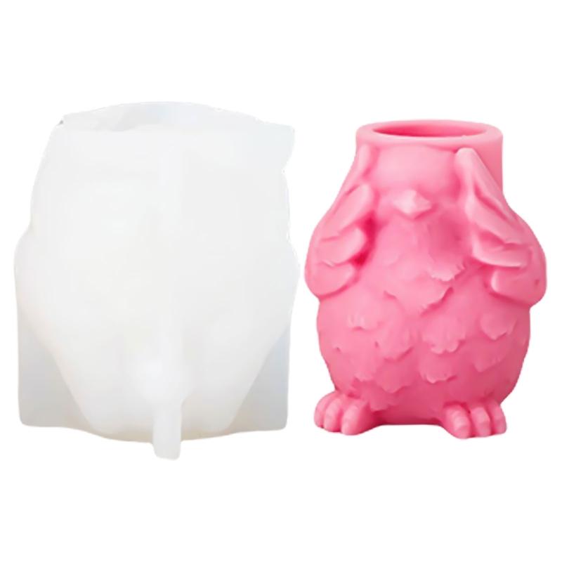 Round Silicone Candlestick Mold Portable Accessory for Making Unique Home Decoration for Column Candle and Tealights