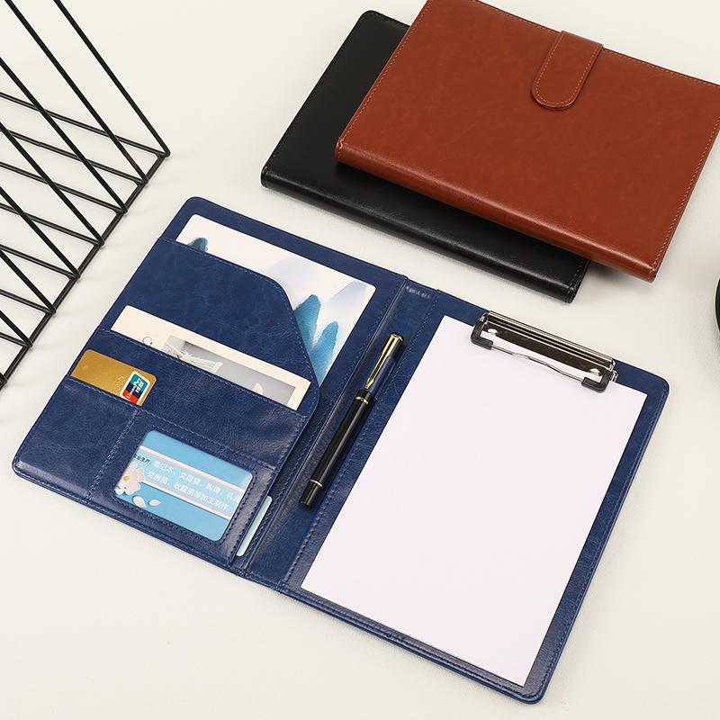 Anpassbarer A5-Ordner aus PU-Leder, Portfolio-Ordner mit Schnallenverschluss für effiziente Ablageorganisation, mit individuellem Logo