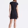 Calvin Klein Simple Comfortable Letter Print Round Neck Short Sleeve Dress Women dresses Black 40WP334-001