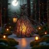 Halloween Witch Lamp Decor, Table Lamp for Spooky Atmosphere, Witch Theme Desk Light, Holiday Decoration