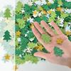 100pcs Glitter Christmas Tree Star DIY  Foam EVA Stickers SET, Self-adhesive, Crafts supplie Greeting Cards Gift Decoration