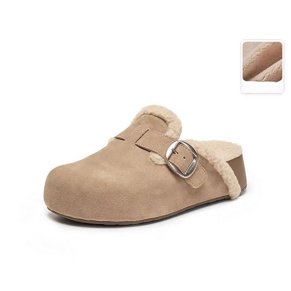 Single-shoe Women's Shoes, Thick-soled, Height-increasing, Flip-top, Half Support