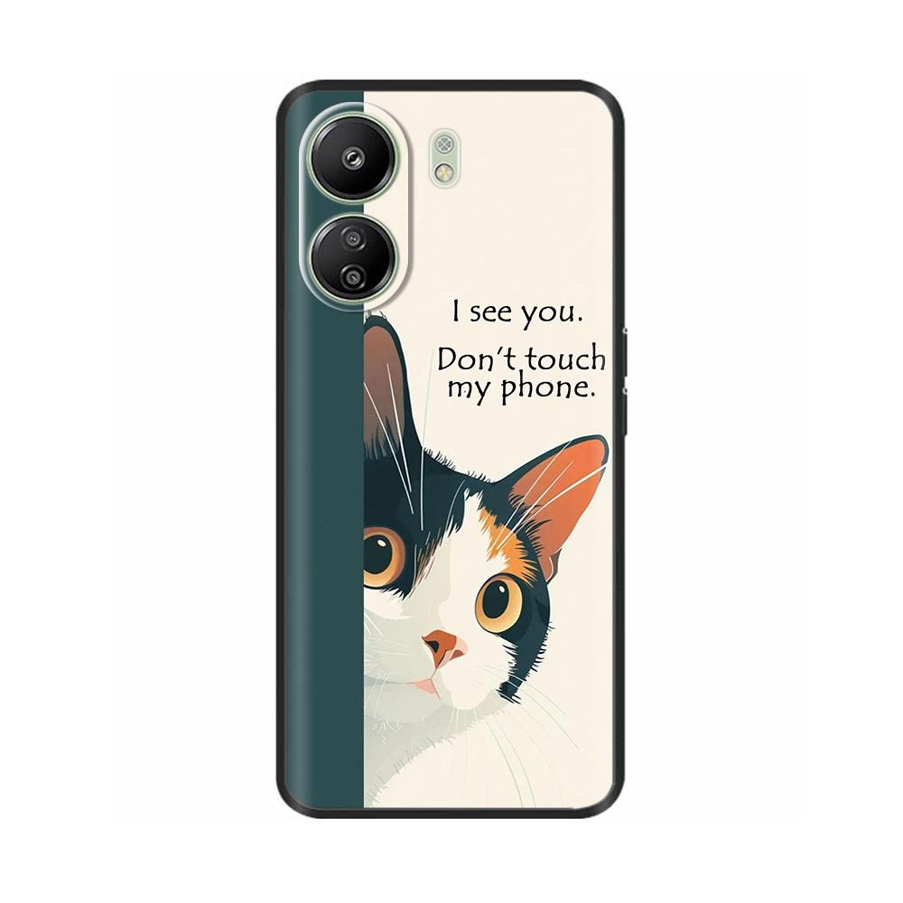 Case For Xiaomi Redmi 13C 4G Case Phone Cover Cool Sweet Soft Smooth Liquid Silicone Back Cover For Redmi 13 C Redmi13C Fundas