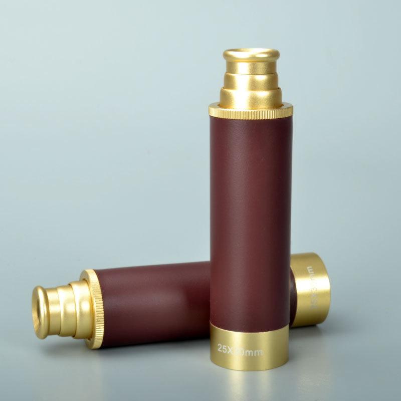 25x30+pirate Telescope+high-power Pocket+single Tube Telescope+pirate Mirror With Leather Bag Gift Telescope