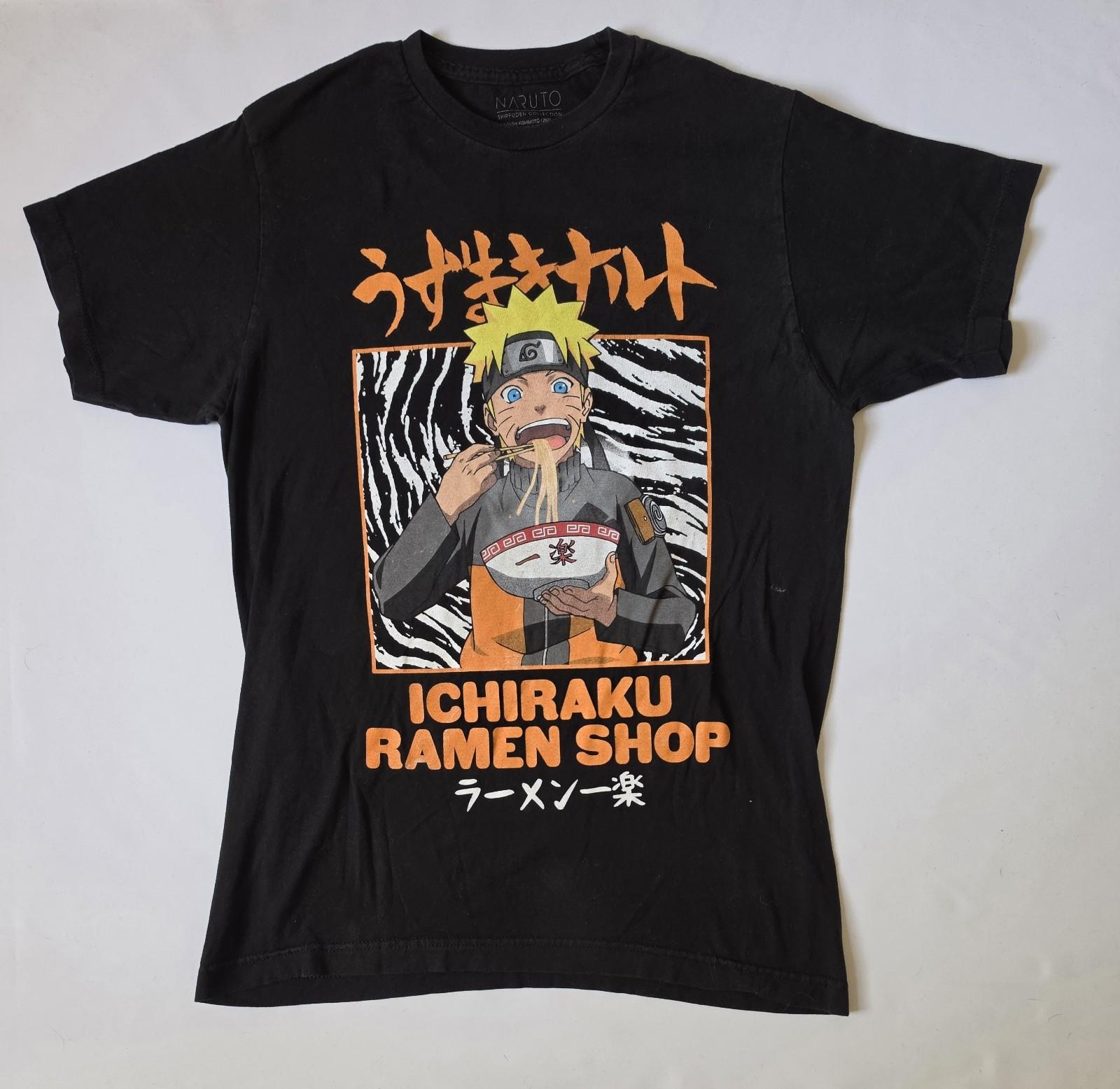Naruto Shippuden Collection Men s Black Short Sleeve Shirt Size Medium Unisex T-Shirt XXXL