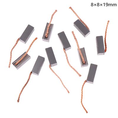 10 Adet Yüksek Kaliteli Jenerik J432A Kabloları Jeneratör Karbon Fırçaları Tel Elektrik Motoru Fırçası Değişimi 8×8×19Mm
