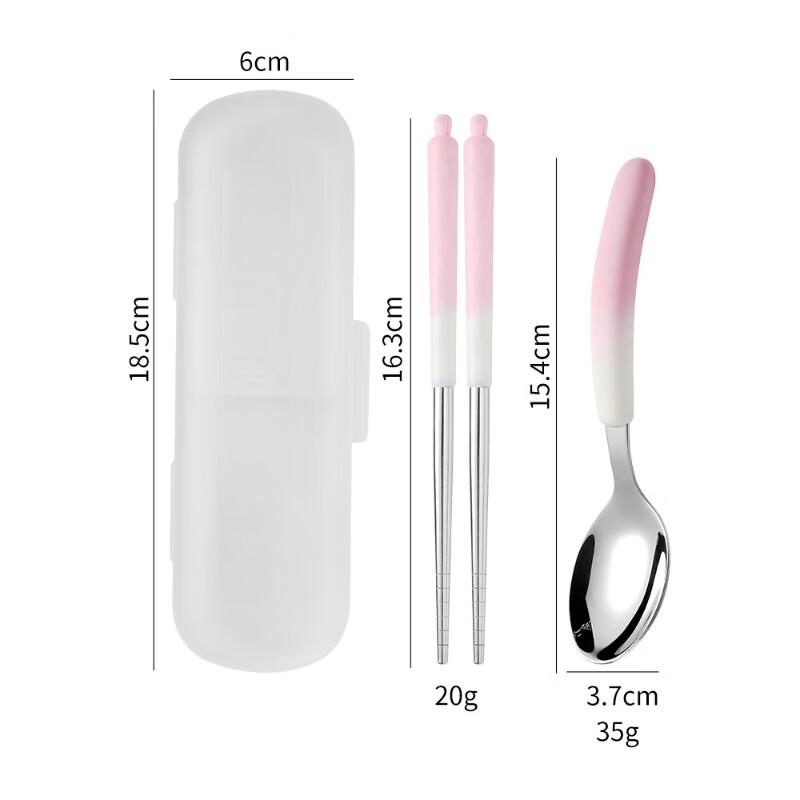 Wutuo Portable Chopsticks and Spoon Set for Kids