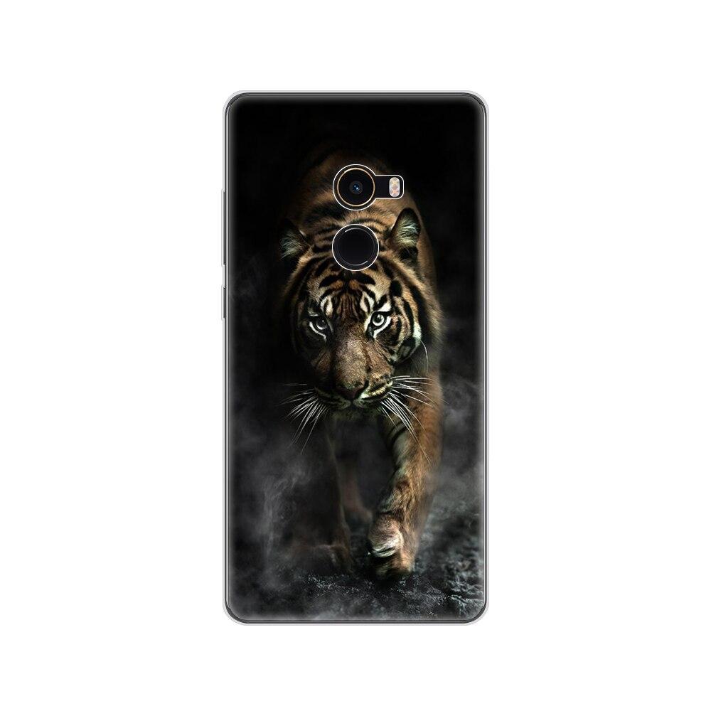 Soft Case for Xiaomi Mix 2 Silicon Case for Xiaomi Mi Mix 2 Mix2 Back Cover Protective Printing Transparent Coque