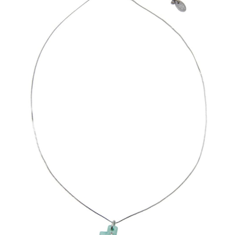 Nff Crossway Pearl Necklace-mint