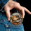 Moneta Pamiątkowa Kocham Punch Chroń Małpę Moneta z Reliefem 3D Nowość Kolekcjonerski Medalion Dekoracja z Motywem Małpy dla Fanów Gier Pamiątki i Rękodzieło DIY