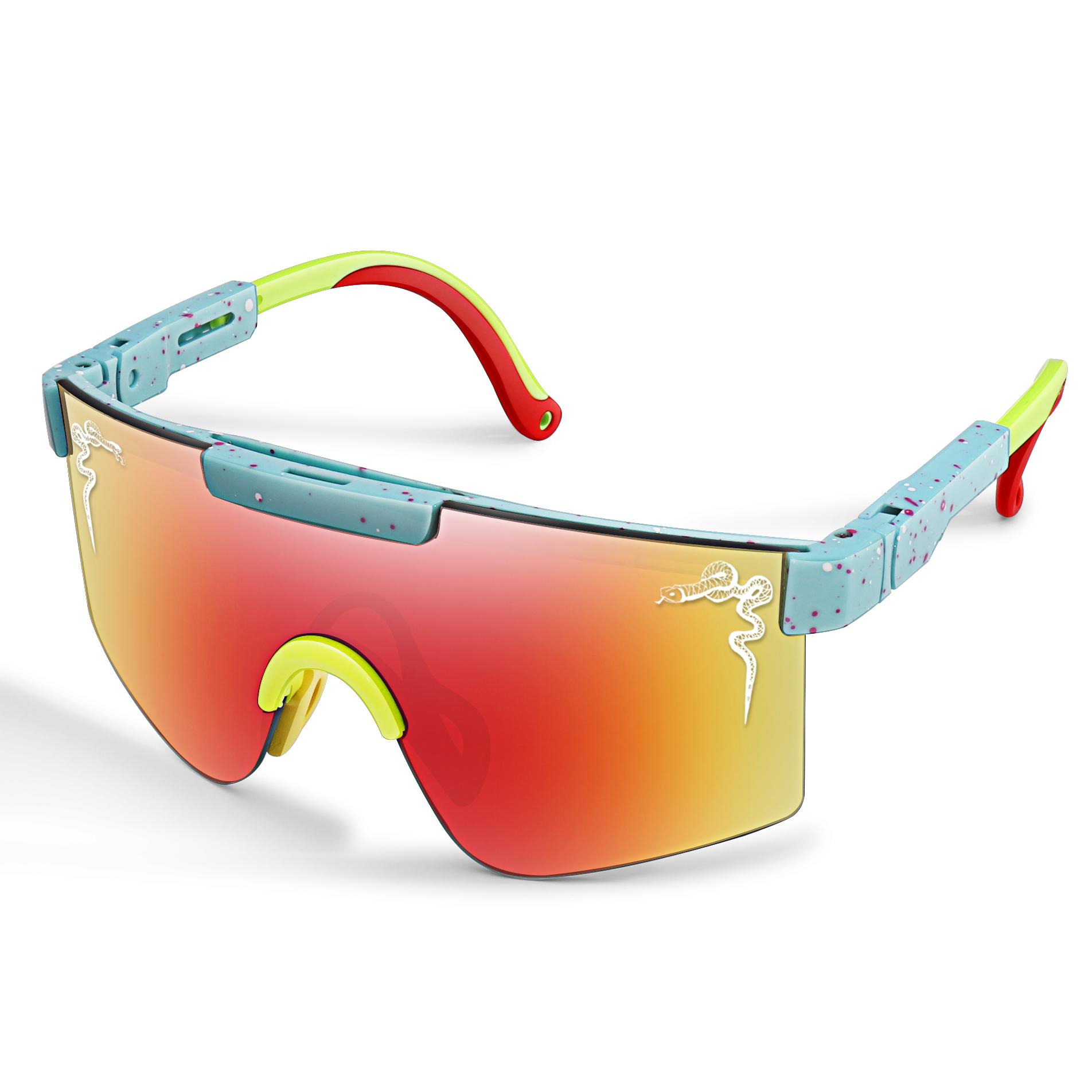 

PIT Kids Sunglasses Outdoor Anti-glare Anti-sun Sports Running Viper Glasses for 3-8 Years Old Party Eyewear