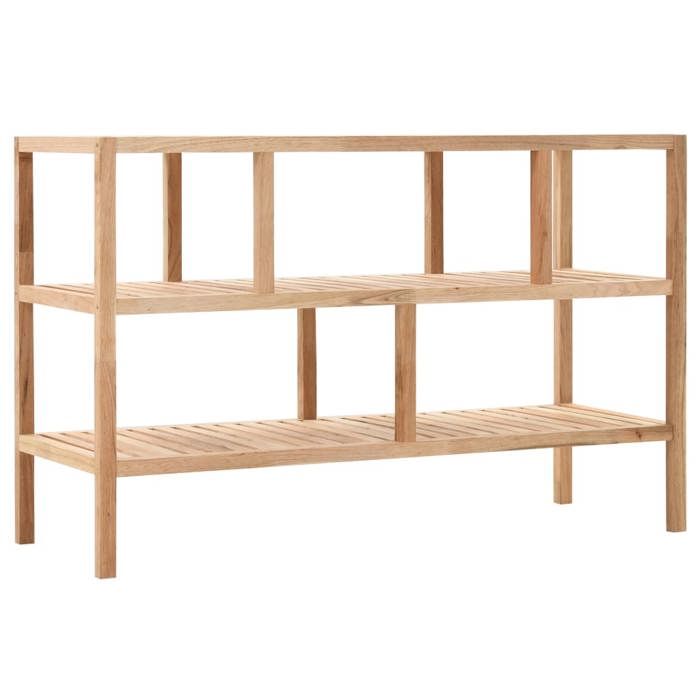 VidaXL Étagère de salle de bain Bois de noyer massif 100 x 40 x 65 cm 247100