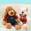 Tier-Stoffhund-Puppe mit Kleiderdesign für Kinder Geschenk