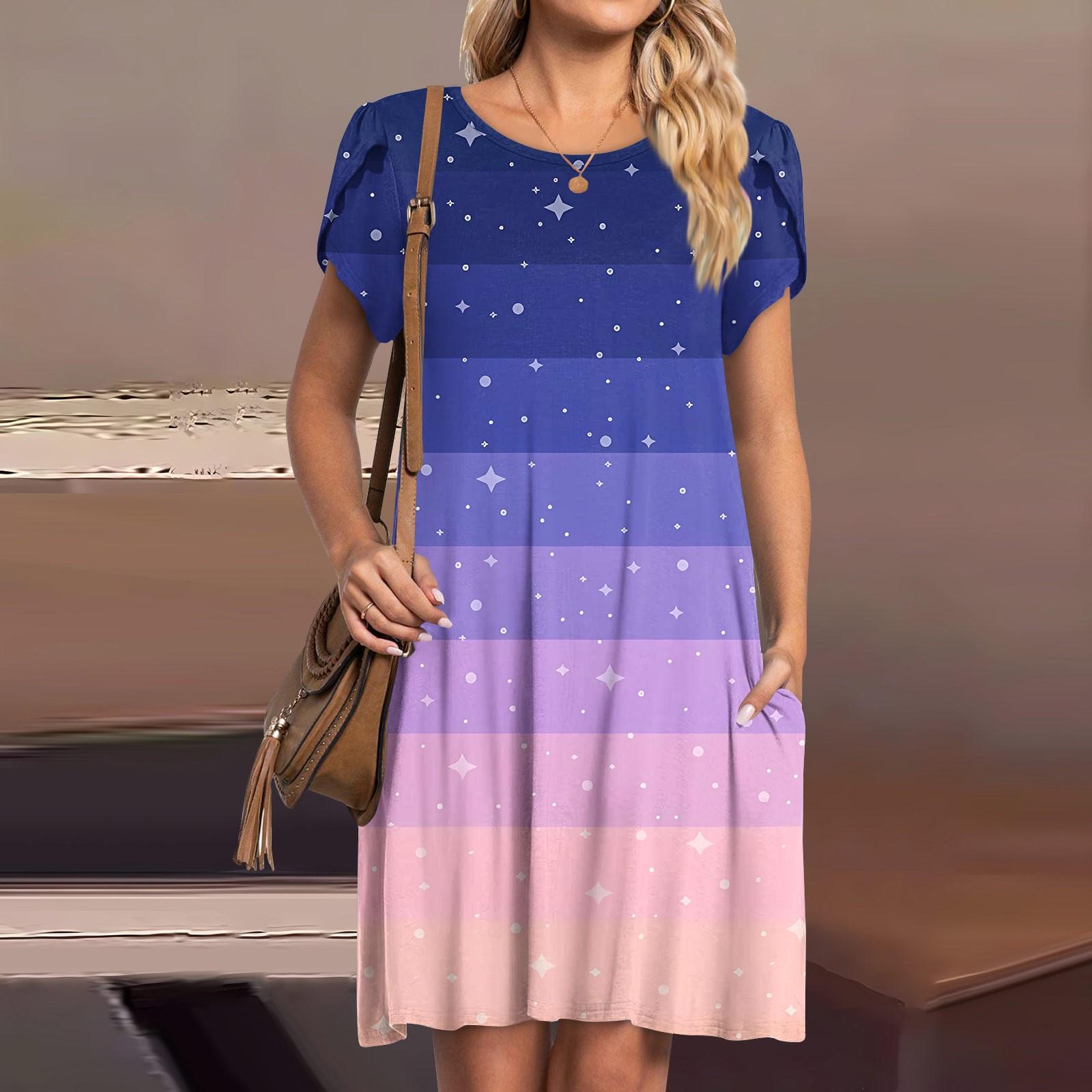 Женские летние платья с короткими рукавами — фото 9