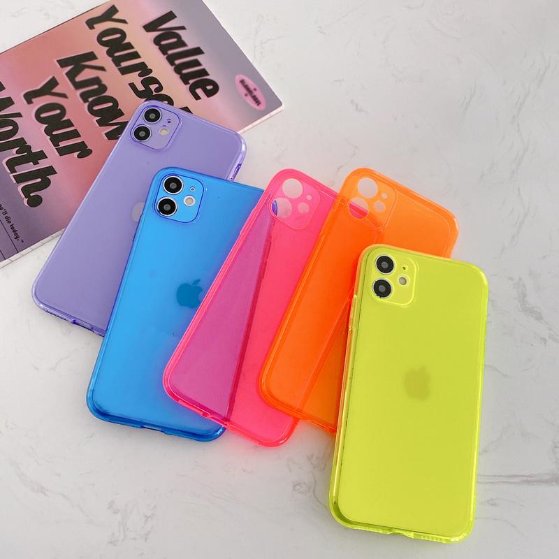 Kop Billigt Online Mint Simple Fluorescence Color Soft Clear Case Cover For Iphone 12 Mini Se 11 12 Pro Max Xr X 8 7 Plus Till Ett Lagt Pris Pa Joom Butik