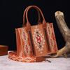 European And American Retro Cotton And Linen Printing Western Women'S One Shoulder Bohemian Women Hand-Carrying Crossbody Bag