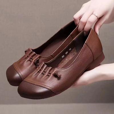 Women Classic Light Weight Round Toe Rubber High Quality Slip On Flat Loafers Lady Casual Hotel Office & Work Shoes 2026