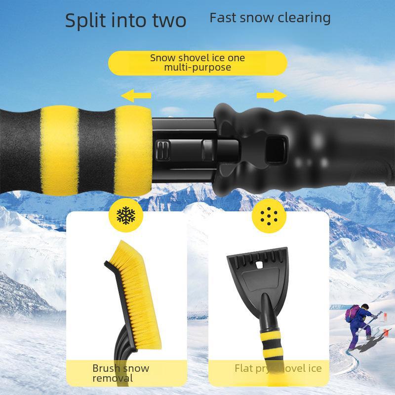Multifunktionale Auto-Enteisungsschaufel mit Schneebesen und Schaber