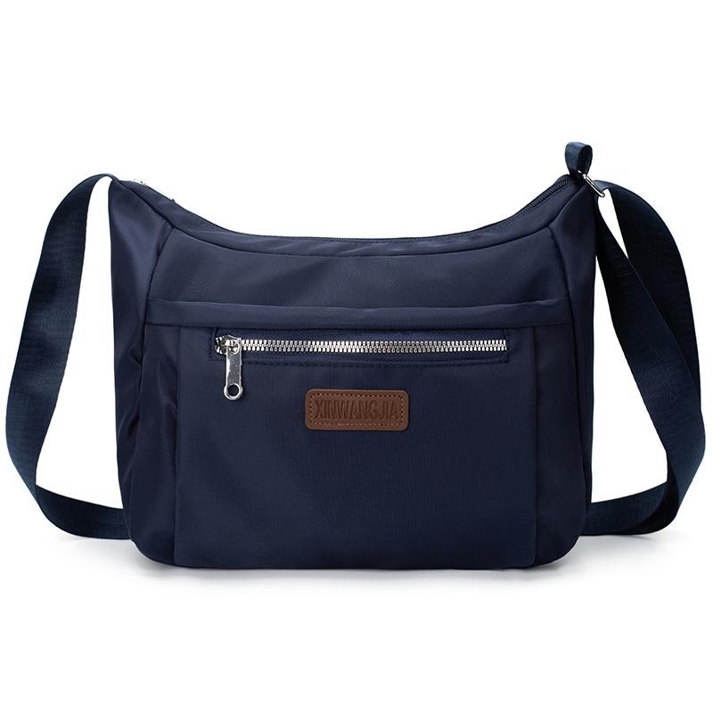 

Water-Repellent Nylon Bag Messenger Bag Large Capacity Commuter Bag Women s Shoulder Bag темно-синього кольору