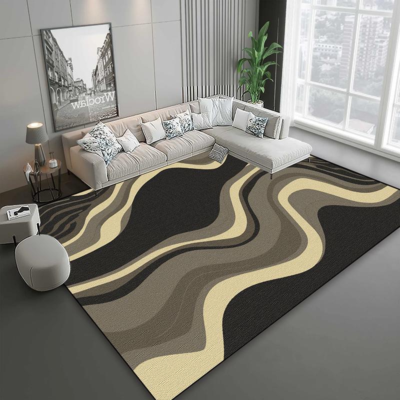Modern Light Luxury Carpet for Living Room Abstract Decoration Large Carpets Comfort Soft Bedroom Lounge Rugs Non-slip Floor Mat