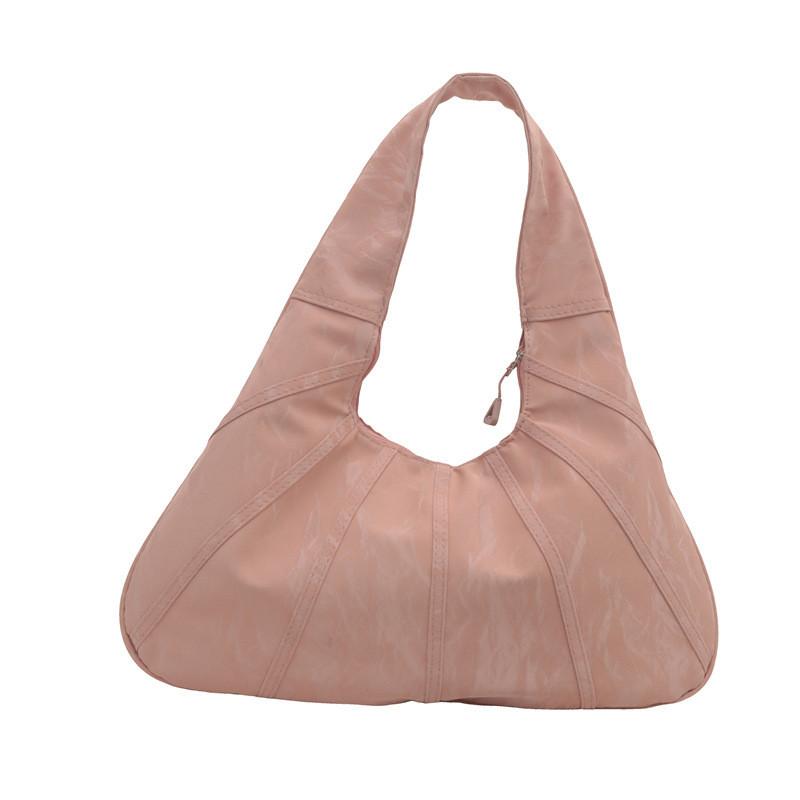 Modern Simple Large Capacity Shoulder Bag With Zipper Closure For Daily Commuting