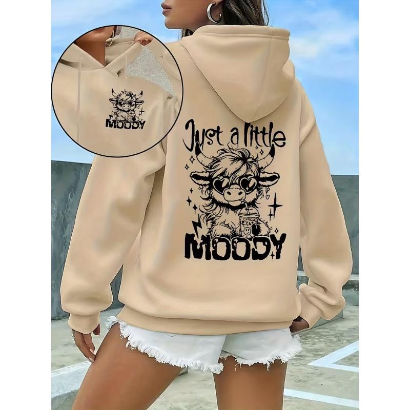 Funny Vintage Cow Print Hoodies Autumn Winter Y2k Streetwear Casual Hoodies Graphic Pullovers Tops Hoodie Sweatshirt
