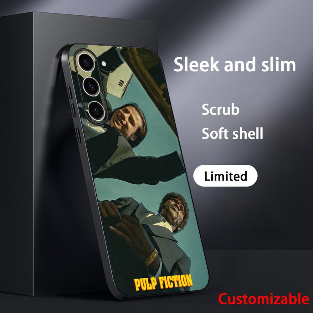 

Classic movies Pulp Fictions poster Phone Case For Samsung Galaxy S26 S25 S24 S23 S22 S21 Plus Ultra Note20 Soft Black Galaxy S21+ 5G