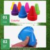 8cm Plastic Skate Marker Cones Roller Football Soccer Training Equipment Marking Cup Roller Skating Roadblock Accessories