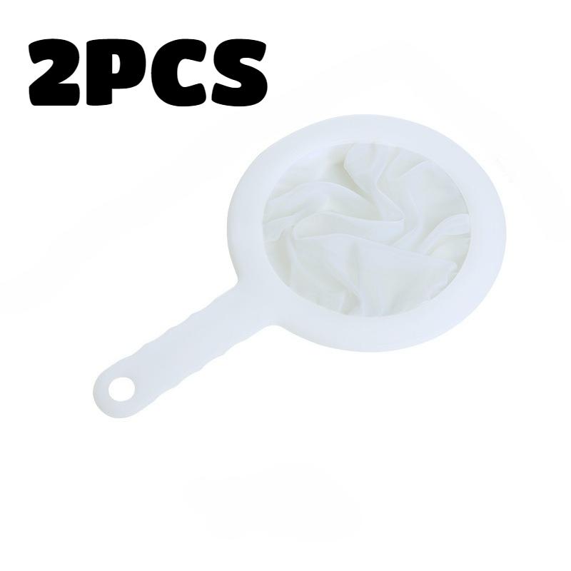 5pcs Soy Milk Wine Filter Bag Nylon Ultra-fine Filter Mesh Sieve for Soy Juice Coffee Milk Food Strainer Spoon Kitchen Colanders