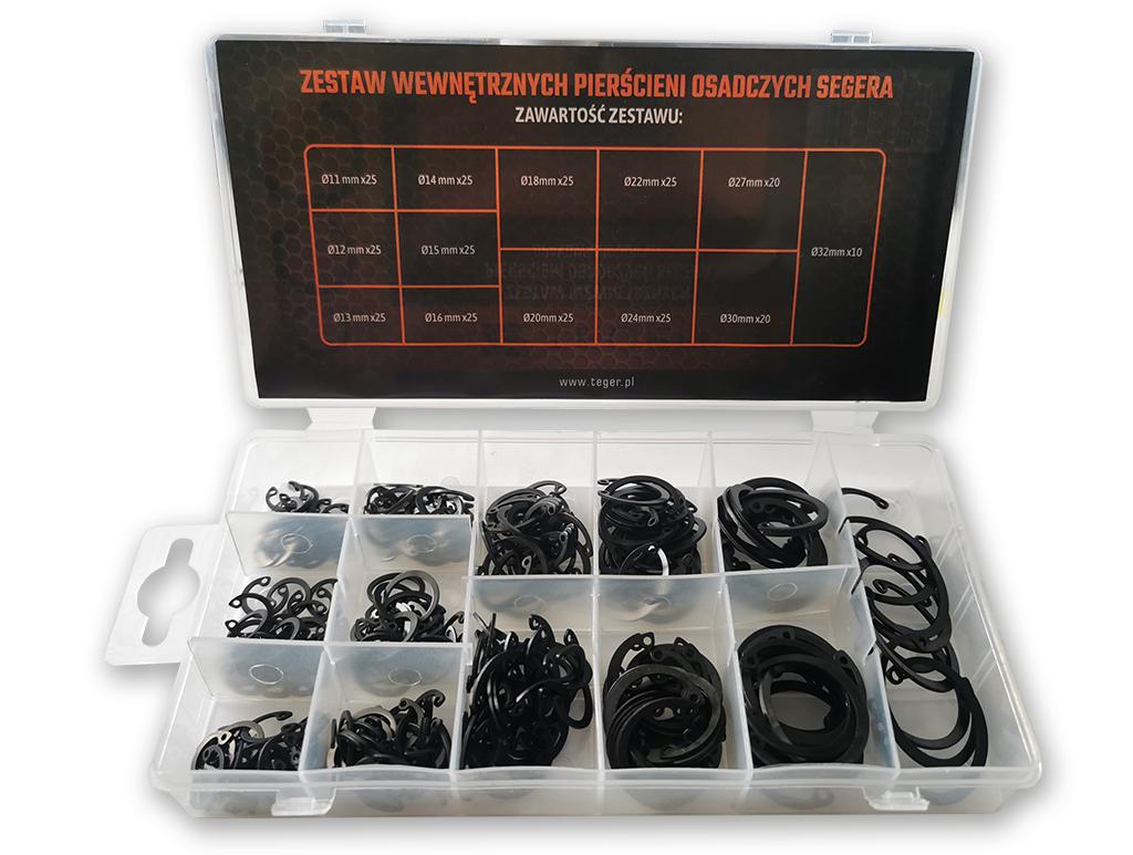 Zestaw Wewnętrznych Pierścieni Segera Teger (Sprzedawane Po 300Szt.)
